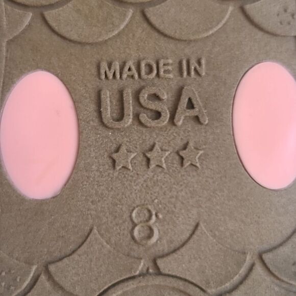 Oka b. Bristol Flip Flops Sandals Thongs Color: Toffee/Pink Salt Size 8 - Picture 11 of 12